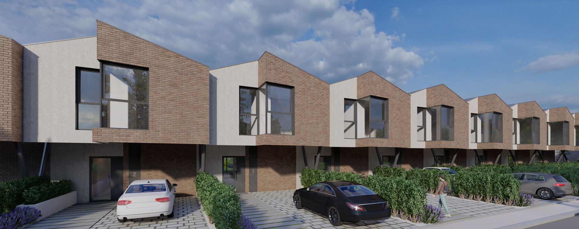 Moderne kuće na prodaju Aranđelovac u Bekatown kompleksu - luksuzne kuće u nizu Garden, Harmony i Sunset sa garažnim mestima i dvorištima podno planine Bukulja